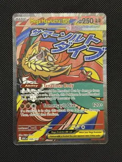 Pokemon TCG Mega Hawlucha EX 268/217 Mega Attack Rare - Ascended Heroes - NM - Image 1