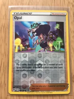 158/185 Opal | Uncommon Reverse Holo Trainer Pokemon Trading Card Vivid Voltage - Image 1