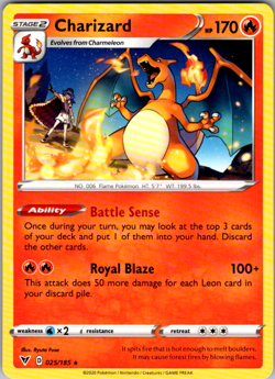 Charizard 25/185 Vivid Voltage Rare Pokemon TCG NM - Image 2