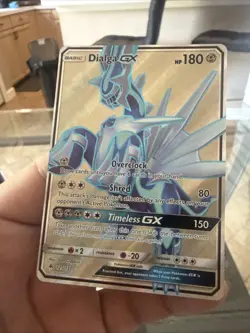 Pokemon TCG Dialga GX Full Art 125/131 Sm-Forbidden Light Holo Card Nm - Image 1