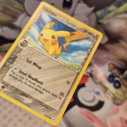 Pikachu 79/110 Delta Species Ex Holon Phantoms Non Holo Pokemon Card MP - Image 4