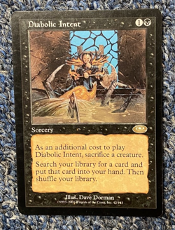 2001 Magic the Gathering~Diabolic Intent~ Planeshift#42/143~Rare~Lightly Played - Image 1
