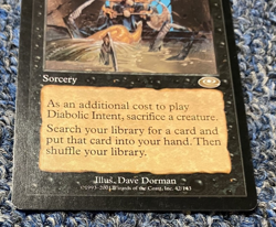 2001 Magic the Gathering~Diabolic Intent~ Planeshift#42/143~Rare~Lightly Played - Image 4