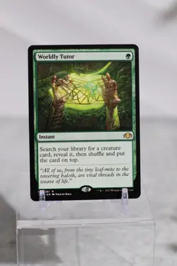 MTG Worldly Tutor NM-Mint Dominaria Remastered - Image 1