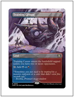 1x Training Center, Borderless Art, Commander Masters, Magic MTG NM - Image 1