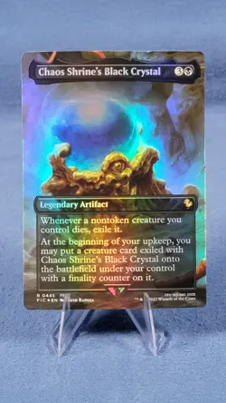 Chaos Shrine's Black Crystal (Borderless) NM FINAL FANTASY Foil MTG 🔮 - Image 1