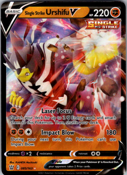 Single Strike Urshifu V 85/163 Battle Styles Full Art Rare Holo Pokemon TCG NM - Image 2