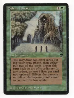 Sylvan Library - Legends Edition - MTG Magic the Gathering CCG - Image 1
