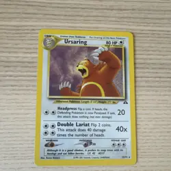 Pokemon Ursaring Neo Discovery Holo Rare Card 15/75 80 HP English 2001 - Image 1