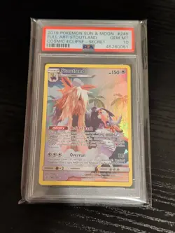 2019 Pokemon Cosmic Eclipse Secret Rare Stoutland #248 - PSA 10 GEM MINT - Image 1