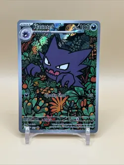 Pokemon TCG Haunter 027 Me: Mega Evolution Promo Illustration Rare Holo 100 HP - Image 1