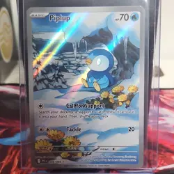 Pokemon Piplup Illustration Rare Holo 098/094 Me02: Phantasmal Flames Card - Image 1