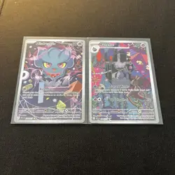 Pokemon TCG Ascended Heroes Illustration Set Bundle Misdreavus Beanette NM - Image 1