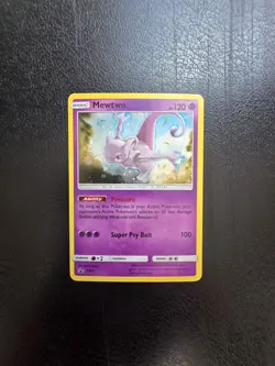 Mewtwo SM77 Black Star Promo Holo Pokemon Card - LP - Image 1