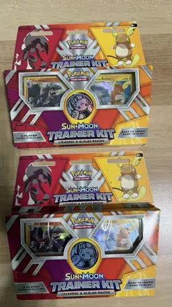 Pokemon TCG Sun & Moon Trainer Kit Lycanroc & Alolan Raichu SEALED Lot of 2 - Image 2