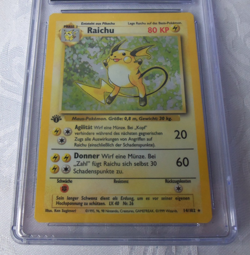 Pokemon Raichu 14/102 Holo 1st Edition GERMAN Holo Rare Grade 9.5 - Image 2