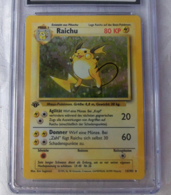 Pokemon Raichu 14/102 Holo 1st Edition GERMAN Holo Rare Grade 9.5 - Image 3