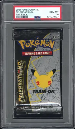 PSA 10 - GRADED PACK CELEBRATIONS 25TH ANNIVERSARY 2021 POKEMON ENGLISH - Image 1