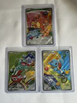 Pokemon TCG First Partner Illustration Collection Series 1 Kanto GEN 1 Set - Image 1