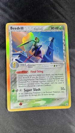 Pokemon TCG Beedrill 1/113 Rare Delta Species Holo - Image 1