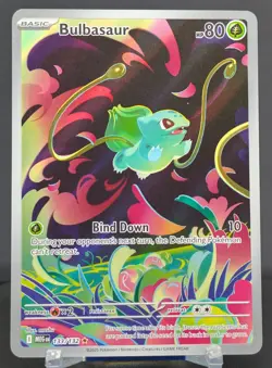 Pokemon Bulbasaur #133/132 English MEG Mega Evolution Illustration Rare - Image 1