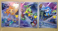Pokemon TCG First Partner Illustration Collection Sinnoh Starters Pack Fresh - Image 1