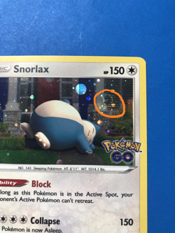 Pokemon TCG Snorlax (Cosmos Holo) Promo 055/078 Pokemon Go - SWIRL & Holobleed - Image 2