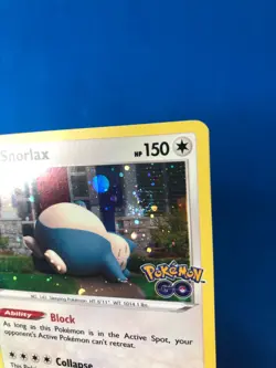 Pokemon TCG Snorlax (Cosmos Holo) Promo 055/078 Pokemon Go - SWIRL & Holobleed - Image 4