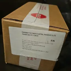 POKEMON TCG ASTRAL RADIANCE POKEMON CENTER ELITE TRAINER BOX ETB CASE X4 *SEALED - Image 1