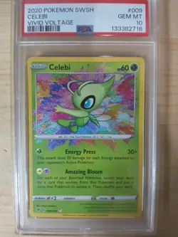 Pokemon Vivid Voltage Celebi 009/185 Amazing Rare PSA 10 Gem Mint - Image 1