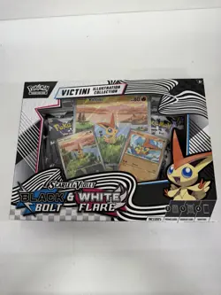 Pokemon TCG Victini Illustration Collection Black Bolt White Flare Sealed Box - Image 1