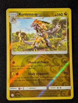 Kommo-o 163/236 - SM Cosmic Eclipse Reverse Holo LP Pokemon TCG - Image 1