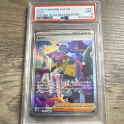 Pokemon Iono 237/091 SV: Paldean Fates Special Illustration Rare Holo PSA 9 EN - Image 1