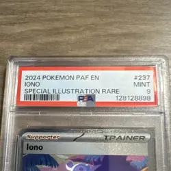 Pokemon Iono 237/091 SV: Paldean Fates Special Illustration Rare Holo PSA 9 EN - Image 2