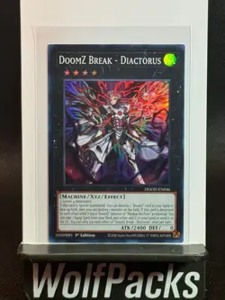 Yu-Gi-Oh! Doom of Dimensions - DoomZ Break Diactorus #DOOD-EN046 Super Rare - Image 1