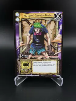 One Piece Quest Begins CCG Siam The Speedy Meowban Brothers Holo Foil CH021 VLP - Image 1
