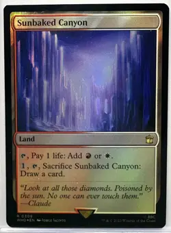 Sunbaked Canyon, Doctor Who, Magic the Gathering, MTG, FOIL (309) - Image 1