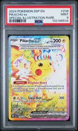 Pikachu EX 238/191 Surging Sparks Special Illustration Rare PSA 9 Pokemon TCG - Image 1