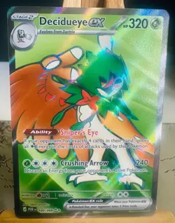Decidueye EX 100/088 Ultra Rare [NM/M] [Perfect Order] (2026) Pokemon Card - Image 1