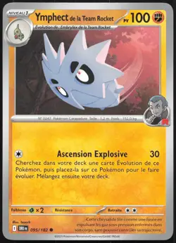Carte Pokemon Ymphect de la Team Rocket 095/182 Rivalites Destinees Francais - Image 1