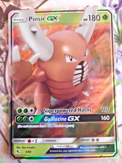 Pokemon - Pinsir GX Hidden fates destino sfiggente Full Art Holo 6/68 ENG - Image 2