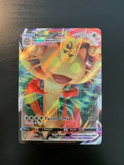 Carte Pokemon : Miaouss Vmax SWSH005 Promo Epee & Bouclier Francaise NEUF - Image 1