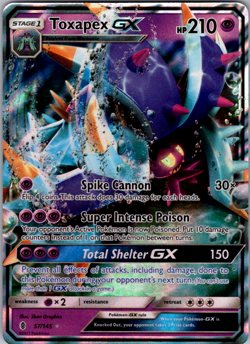 Toxapex GX 57/145 Guardians Rising Ultra Rare Full Art Holo Pokemon TCG NM - Image 1