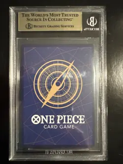 One Piece CCG You'll Frighten Me… Azure Sea's Seven Alt Art OP14-118 BGS 9.5 - Image 2