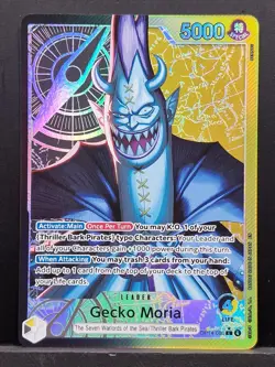 One Piece TCG OP14-080 Gecko Moria Leader Alt Art AA Card Game CCG English - Image 1
