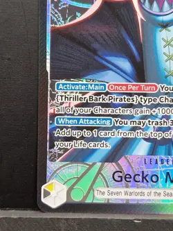 One Piece TCG OP14-080 Gecko Moria Leader Alt Art AA Card Game CCG English - Image 5