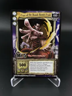 One Piece Passage 2006 CCG Mr. 5 User Bomb Bomb Fruit Rare Holo Foil CH068 MP - Image 1