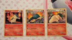 Pokemon TCG CALL OF LEGENDS 2011 Cyndaquil Quilava Typhlosion Lot of 3 Cards - Image 1