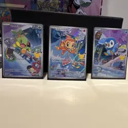 Pokemon First Partner Pack Promo Holo Cards Turtwig Chimchar Piplup 2026 - Image 1