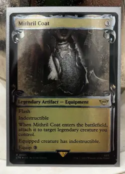 Mithril Coat Lord of the Rings Scroll Rare Showcase 696 Flash Foil NM MTG - Image 1